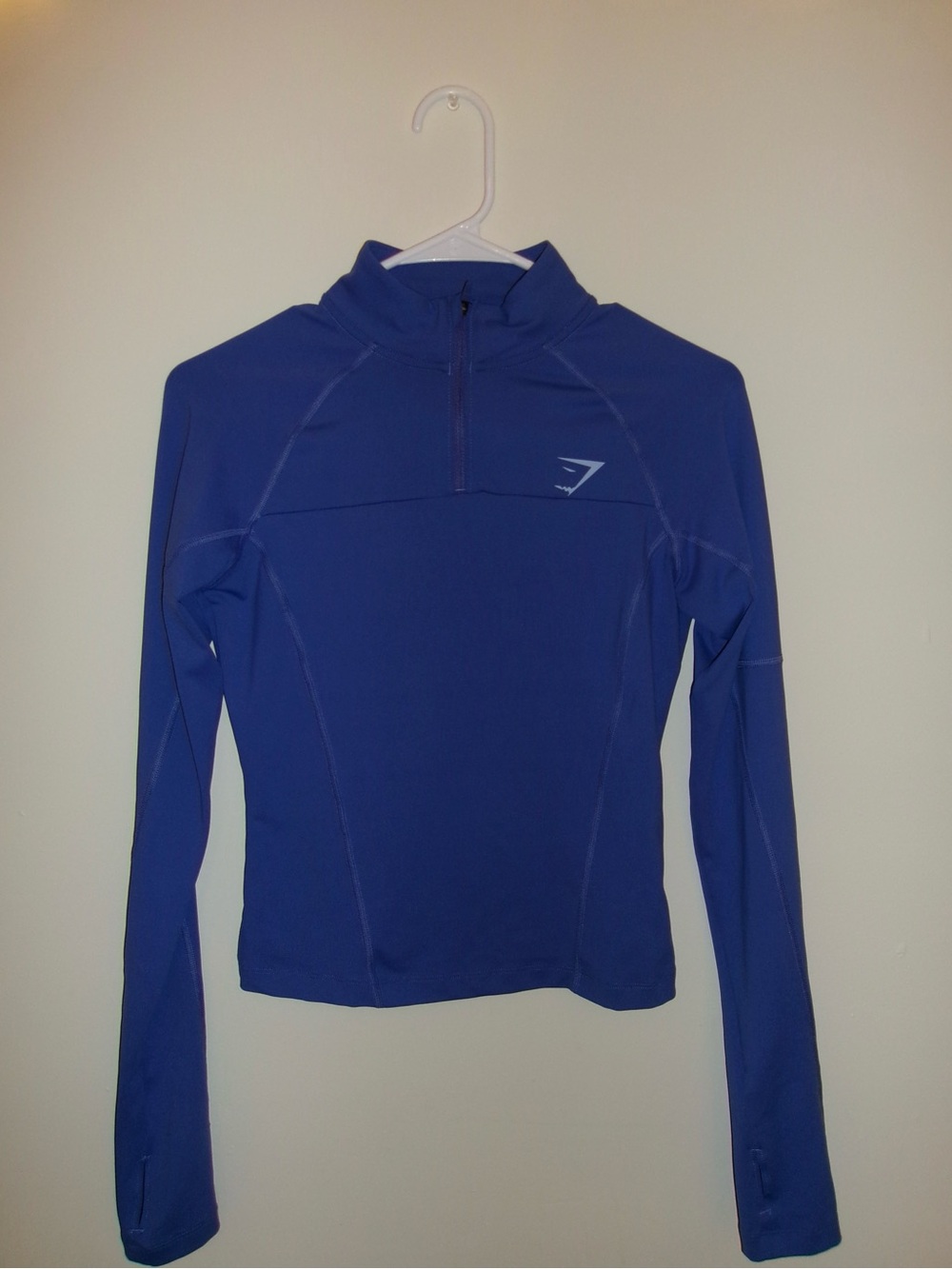 Gymshark Women's Dusty Periwinkle Half-Zip Long Sleeve Top